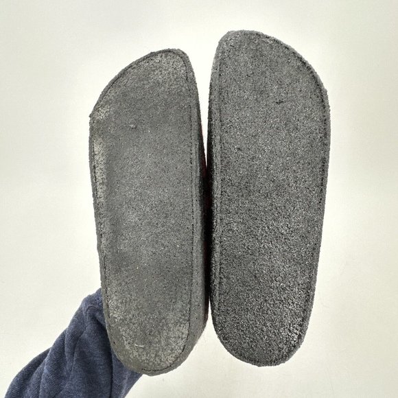 Birkenstock Zermatt Rivet Women’s 8 Wool Clogs Narrow Unisex Slippers Plaid Red - Picture 12 of 12